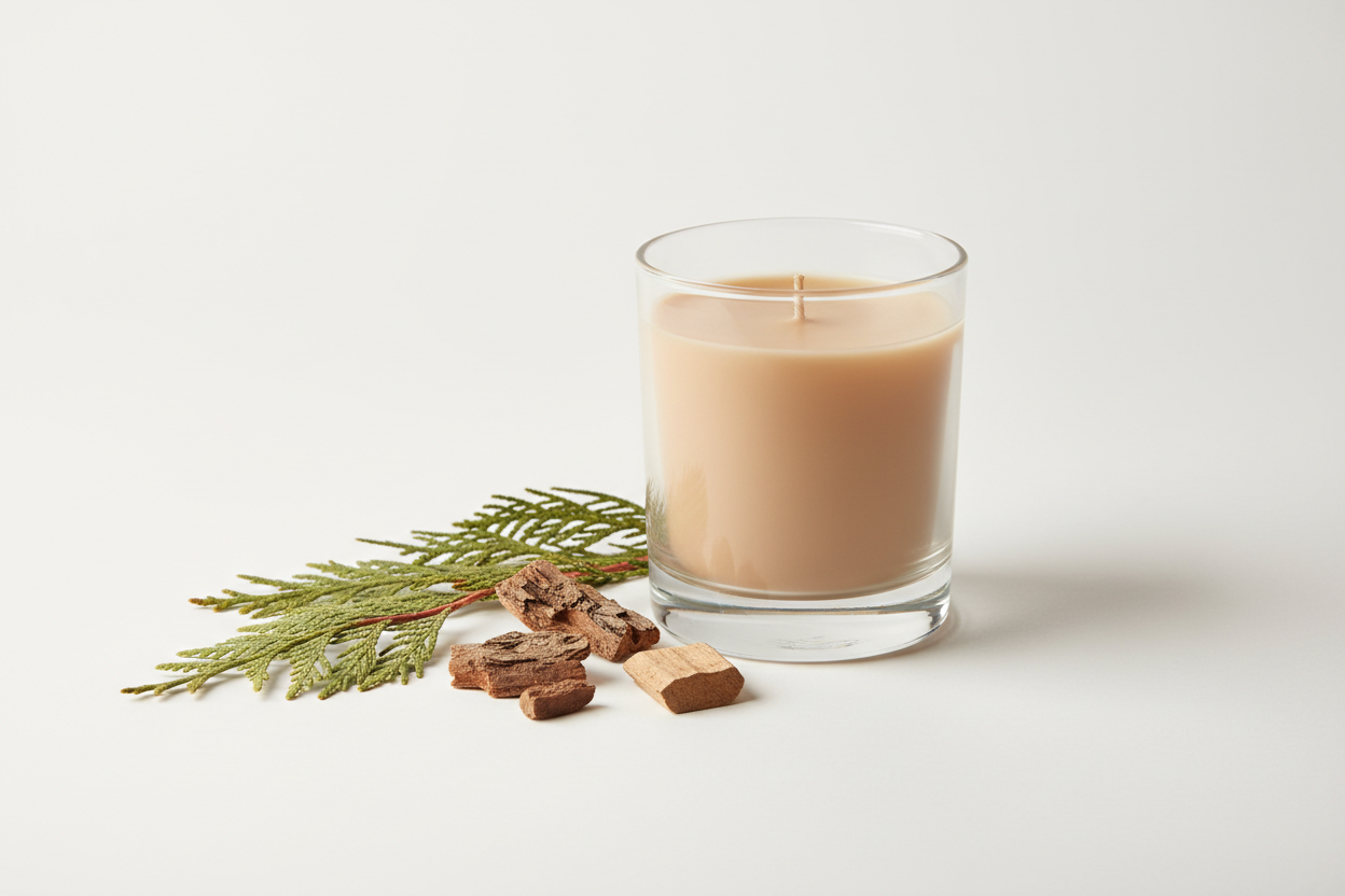 Bougie Parfumée Cèdre Sauvage - Parfum Boisé Élégant