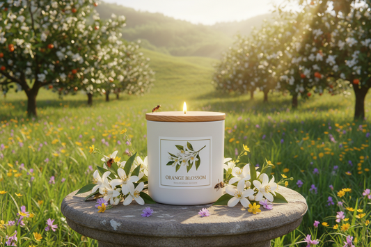 Bougie Parfumée Fleur d'Oranger - Fragrance Méditerranéenne