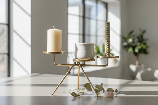 Plateau Support pour Bougie - Élégant et Pratique