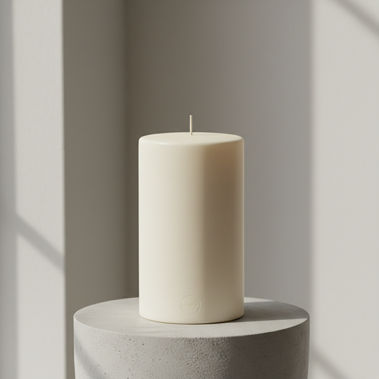 Bougie Cylindre Minimaliste - Décoration Élégant